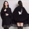 1046-28-684916-product-1 Women's Fleece Printed Cape Shawl