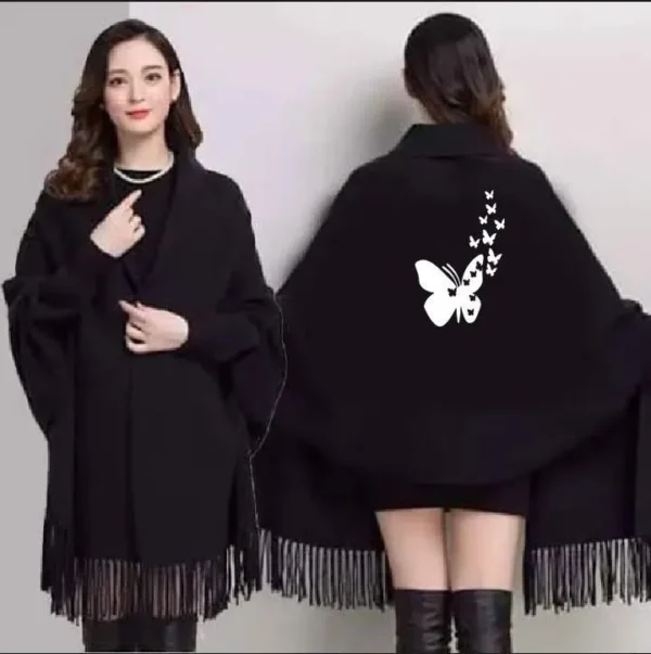 1046-28-684916-product-1 Women's Fleece Printed Cape Shawl
