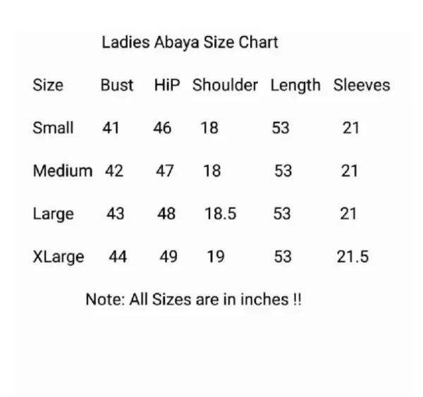 Georgette Full Abaya