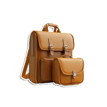 Girl's Leather Plain Shoulder Bag