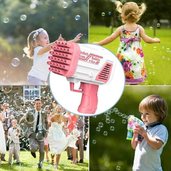 MZ112620022IPWE-media-2 36 Hole Bubble Machine Gun For Kids