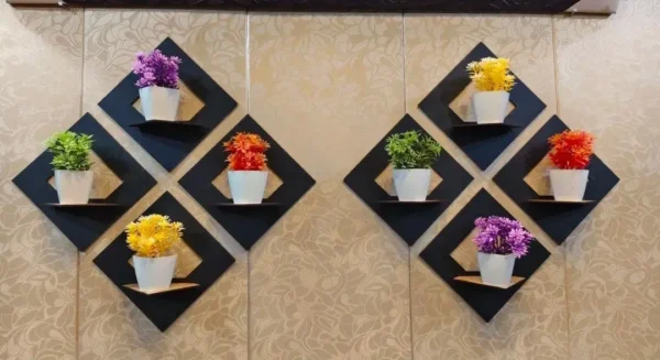 Pack of 04 Decorative Wooden Wall Shelves For Bedroom - Stylish Wooden Floating Wall Décor for Living Room I Wall Decor I Decoration Pieces I Decorations