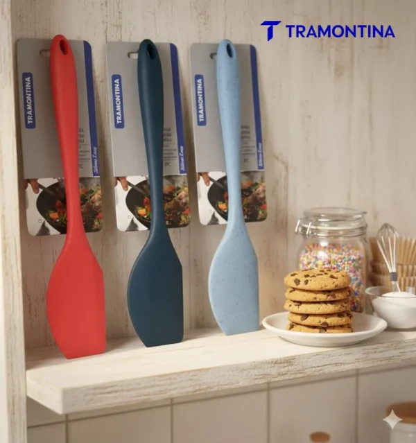 Multicolor Silicone Spatula - 1 Pc for Versatile Cooking