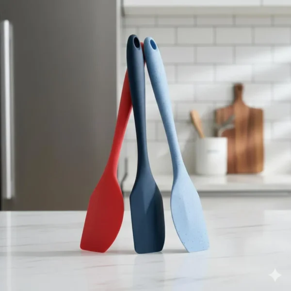 Multicolor Silicone Spatula - 1 Pc for Versatile Cooking