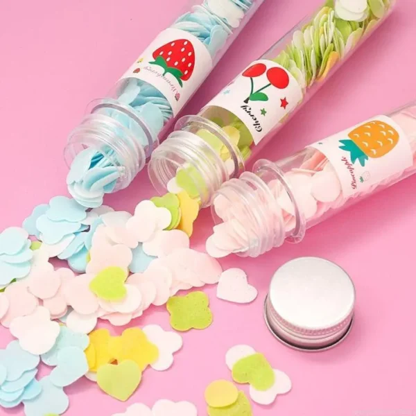 2 Pcs Cute Paper Soap Slices Tissue Soap