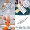 5 In 1 Manual Vegetable Slicer Cutter Onion Cutter with 5 Blade, Professional Vegetable Slicer for Onions, Garlic, Tomatoes, Potato, Carrot