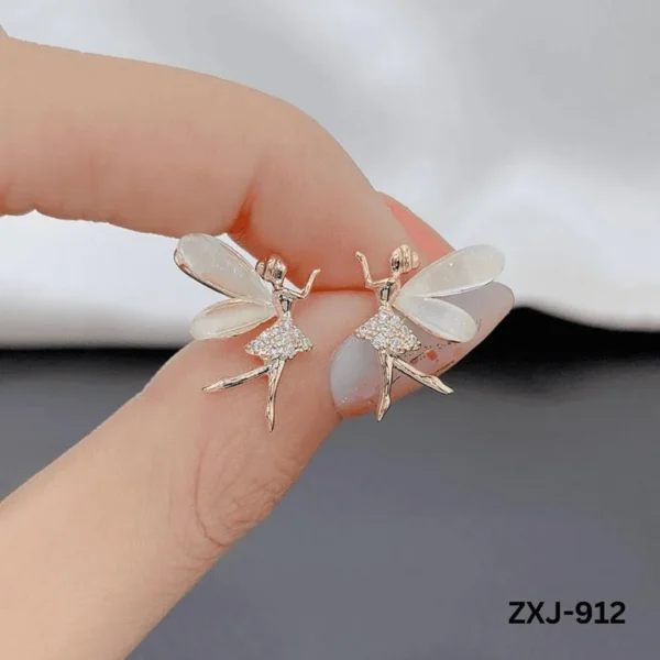 MZ1967200012JRCS-media-1 Dancing Girl Butterfly ? Korean Earings (ZXJ-