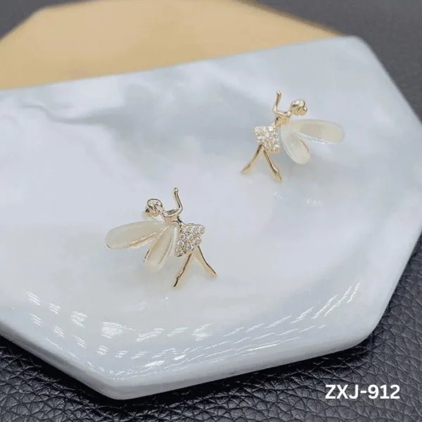 MZ1967200012JRCS-media-2 Dancing Girl Butterfly ? Korean Earings (ZXJ-