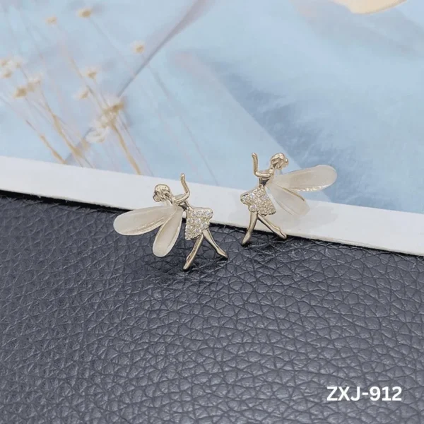 MZ1967200012JRCS-media-4 Dancing Girl Butterfly ? Korean Earings (ZXJ-