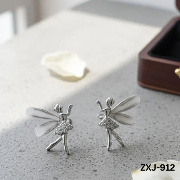 MZ1967200012JRCS-media-6 Dancing Girl Butterfly ? Korean Earings (ZXJ-