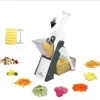 Mandoline Spring Slicer Vegetable and Fruits Cutter Meal Prep & More then 40 Thickness Adjuster 5 in 1 - Pump Brava Slicer and Dicer