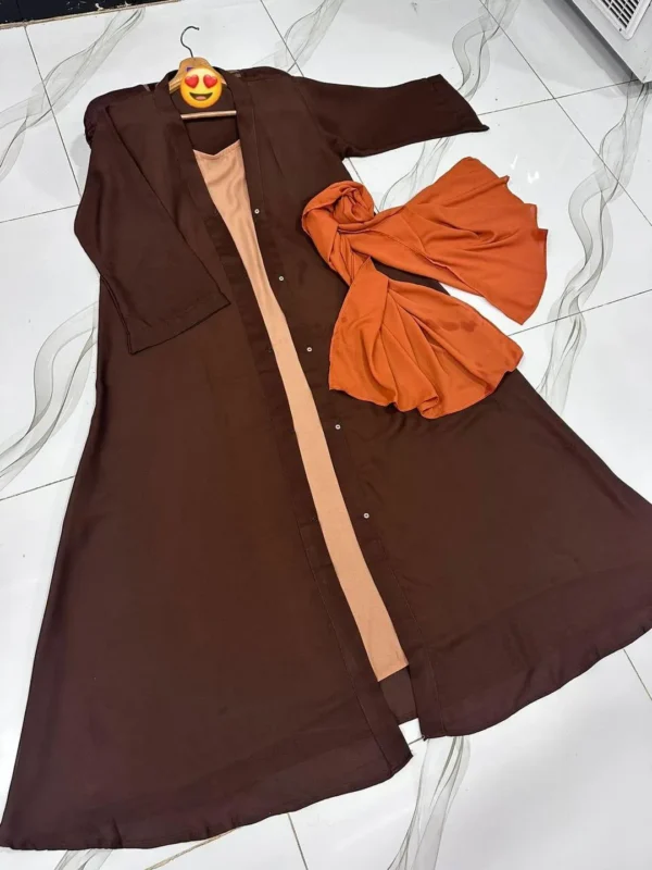 MZ2199200080BICN-media-2 Georgette Plain Classic Abaya