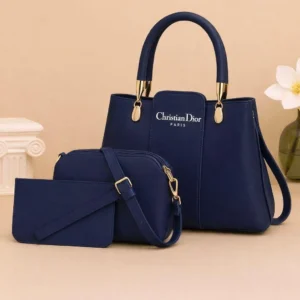Women’s Leather Plain Hand Bag Set